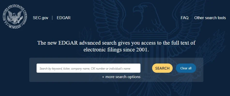 EDGAR empresa está registrada en Estados Unidos